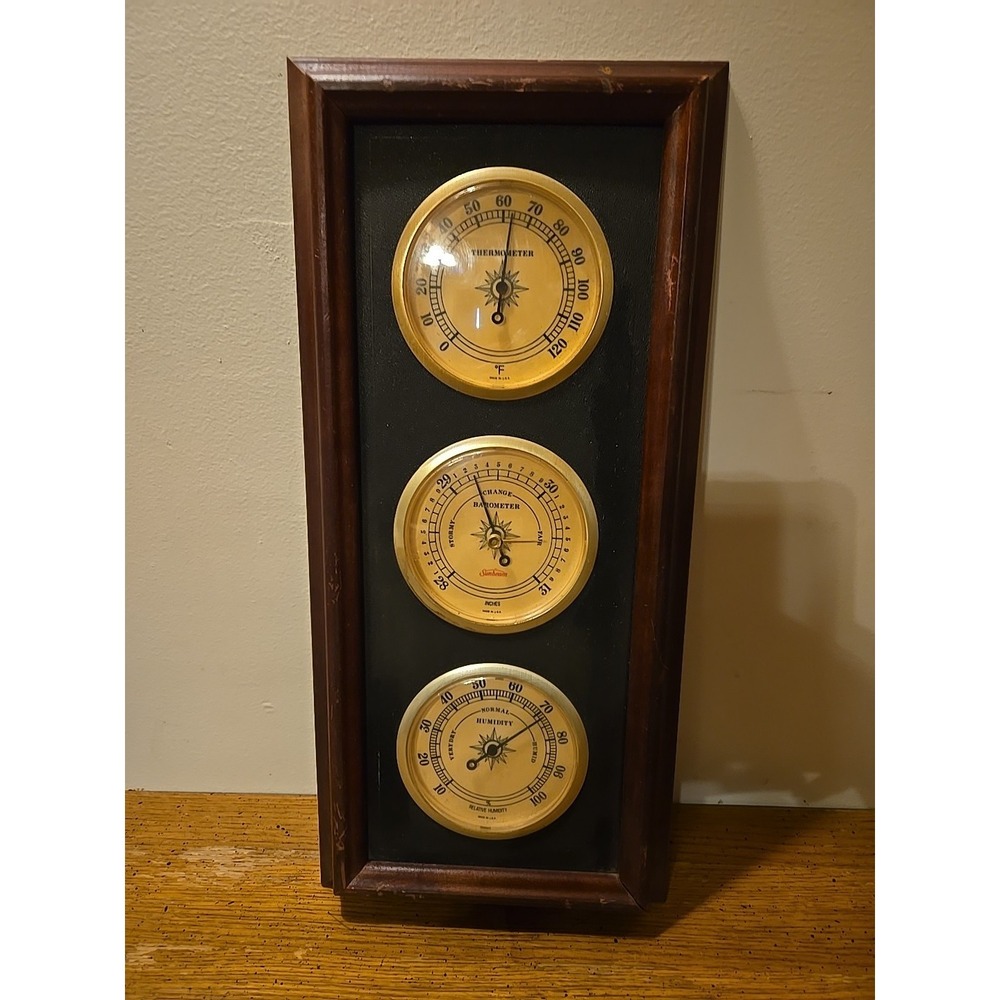 vintage Sunbeam wall-mounted weather‎ station